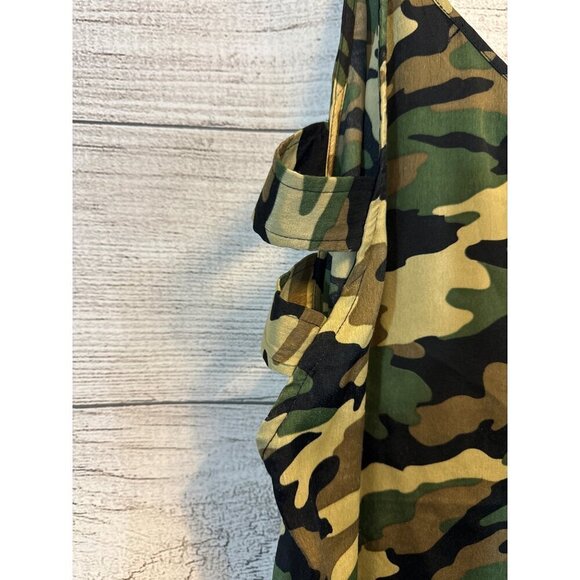 Blue Rain Open Side Camo Dress Size L - Picture 4 of 4